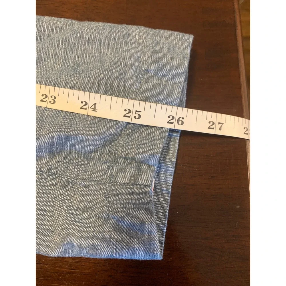 Goodfellow & Co‎ Blue Cotton Linen Blend Floral Lined Blazer Jacket Size